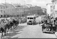 Вильнюс - Части Красной Армии на улицах Вильно