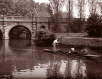 Англия - Punting At Magdalen Bridge, Oxford, Великобритания,  Англия,  Юго-Восточная Англия
