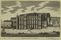 Англия - Замки и дворцы Англии. Замок  Бейнард. Лондон ,  1790