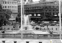 Лондон - Лондон. Фонтаны на Трафальгарской площади - 1977