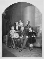Ганновер - Король Ганновера Георг V с женой Марией Сакс-Аттенбургской и детьми — кронпринцем Эрнстом-Августом, принцессами Фредерикой и Марией.