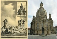 Дрезден - Дрезден до и после бомбардировки 13 февраля 1945г.