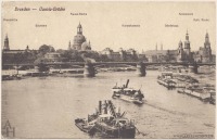 Дрезден - Дрезден.  Панорама старого міста.