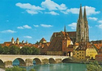Регенсбург - Регенсбург, каменный мост, собор