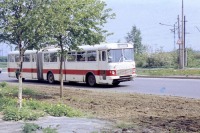 Автобусы - Икарус-180, Дмитровское шоссе, начало 1970-х годов.