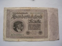 Старинные деньги (бумажные, монеты) - 100 000 марок
