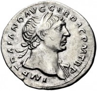 Старинные деньги (бумажные, монеты) - Траян Denarius