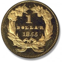 Старинные деньги (бумажные, монеты) - Реверс золотого доллара II типа