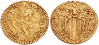 Старинные деньги (бумажные, монеты) - Половина чистого Бенедикта XIV.