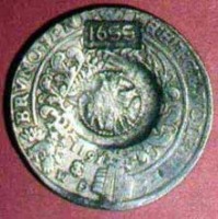 Старинные деньги (бумажные, монеты) - Ефимки с надчеканкой 1655 года
