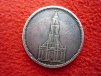 Старинные деньги (бумажные, монеты) - 5 марок 1935г. Третий Рейх