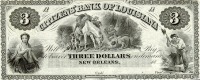 Старинные деньги (бумажные, монеты) - Три доллара