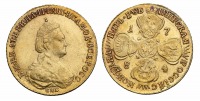 Старинные деньги (бумажные, монеты) - 5 Рублей 1784 г.