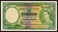 Старинные деньги (бумажные, монеты) - Бона - 1 фунт Южной Родезии 1955 року