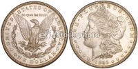 Старинные деньги (бумажные, монеты) - 1893, Морган доллар
