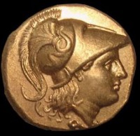 Старинные деньги (бумажные, монеты) - Античная монета ALEXANDROU