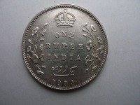 Старинные деньги (бумажные, монеты) - рупия 1904 Британская Индия