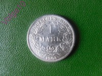 Старинные деньги (бумажные, монеты) - 1марка 1903г