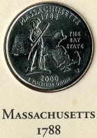 Старинные деньги (бумажные, монеты) - Массачусетс.