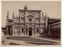 Италия - Certosa di Paviа. Facciata e fianco della Chiesa Италия,  Ломбардия