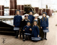 Ретро знаменитости - Семья Николая II на борту Императорской яхты 