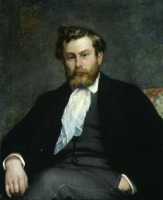 Ретро знаменитости - Портрет художника Альфреда Сислея.  1868