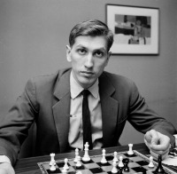Ретро знаменитости - Роберт Джеймс (Бобби) Фишер (1943-2008)-американский шахматист, гросмейстр, одинадцятый  чемпион мира с шахмат (1972 г.), 8-ми кратный чемпион США.