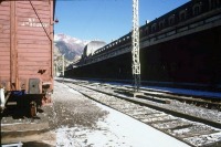 Испания - Les rails de la gare de Canfranc d?sormais d?serts, en d?cembre 1985. Испания