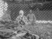 Киргизия - Алай. Поль Пеллью в юрте Курманжан Датка, 1906