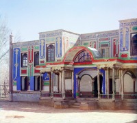 Узбекистан - Бухара. Вход в Загородный дворец Эмира в саду Шир-Дун, 1911