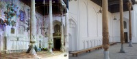Узбекистан - Фотосравнения. Бухара. Интерьер мечети Богоэддин, 1907-2017