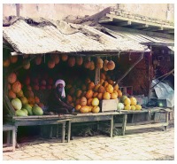Узбекистан - Самарканд. Торговец дынями, 1911