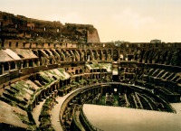 Рим - The Colosseum, interior view,