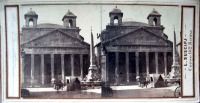 Рим - Pantheon di Roma. Stereofotografia. Италия , Лацио , Провинция Рим , Рим