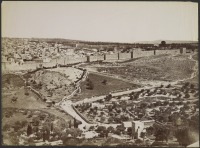 Израиль - Вид на Иерусалим и каменную стену, 1878