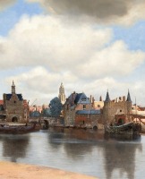 Нидерланды - Музей Маурицхейс в Гааге.  Вид Дельфта Фрагмент. Ок. 1660-1661