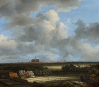 Нидерланды - Рейксмузеум в Амстердаме.  Вид Гарлема, 1670-1675