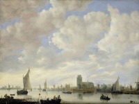 Нидерланды - Рейксмузеум в Амстердаме. Вид  из Дордрехта. 1648