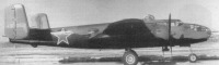 Авиация - Бомбардировщик В-25J в стандартной окраске, наносимой на заводах в США. Алсиб, 1942-1945