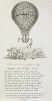 Авиация - Воздушный шар Жан-Пьера Бланшара и его жены Мари Арман, 1807