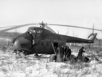 Авиация - Вертолет МИ-4 на Алазейском плоскогорье, 1969
