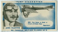 Авиация - Знаменитые британские лётчики. Джеймс Валентайн