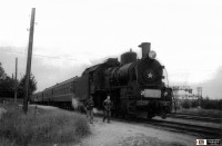 Железная дорога (поезда, паровозы, локомотивы, вагоны) - Паровоз Эр766-32 на ст.Видлица.