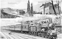 Железная дорога (поезда, паровозы, локомотивы, вагоны) - Станция Хайлигенбайль,Восточная Пруссия.