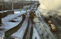 Железная дорога (поезда, паровозы, локомотивы, вагоны) - Паровоз Эр 772-19 на станции Казань.