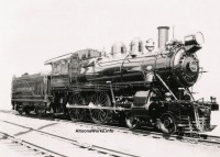 Железная дорога (поезда, паровозы, локомотивы, вагоны) - Паровоз РRR 1223 типа 2-2-0 Пенсильванской ж.д. США.