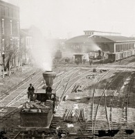 Железная дорога (поезда, паровозы, локомотивы, вагоны) - Депо Атланта.США.