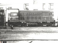 Железная дорога (поезда, паровозы, локомотивы, вагоны) - Тепловоз ЧМЭ2-235 в локомотивном депо Саратов.