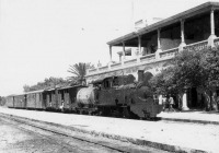 Железная дорога (поезда, паровозы, локомотивы, вагоны) - Танк-паровоз со смешанным поездом на ст.Триполи.