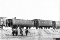 Железная дорога (поезда, паровозы, локомотивы, вагоны) - Поезд на Транссибе в казахских степях